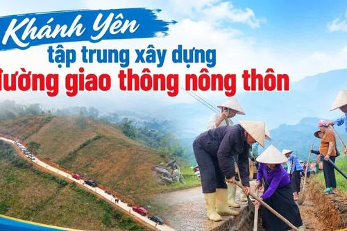 Khánh Yên tập trung xây dựng đường giao thông nông thôn