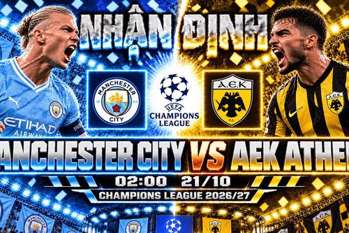 Nhận định bóng đá Manchester City vs AEK Athens: Haaland bỏ ngỏ, Maresca tìm lời giải tại Etihad