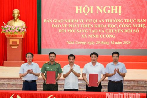 Xã Ninh Cường đẩy mạnh chuyển đổi số, nâng cao hiệu quả giải quyết thủ tục hành chính