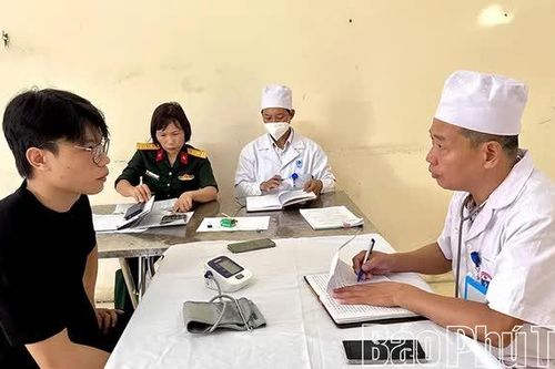 Xã Vĩnh Tường tổ chức khám sơ tuyển nghĩa vụ quân sự năm 2027