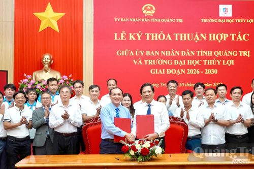 UBND tỉnh ký kết thỏa thuận hợp tác với Trường đại học Thủy lợi