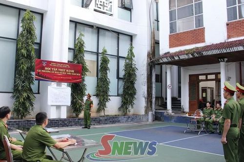 Kiểm tra, đánh giá phương án bảo vệ mục tiêu trụ sở Tỉnh ủy Sơn La