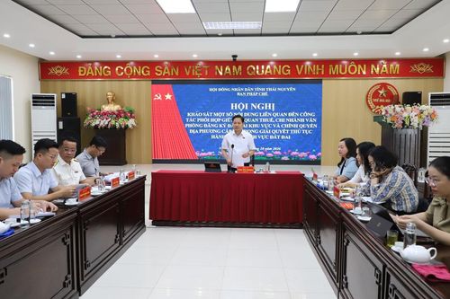 HĐND tỉnh khảo sát việc giải quyết thủ tục hành chính về đất đai