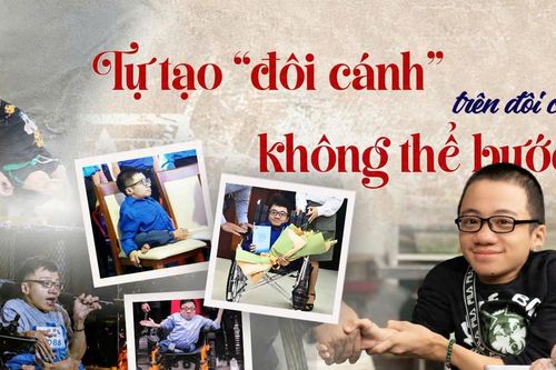 Tự tạo 'đôi cánh' bay trên đôi chân không thể bước