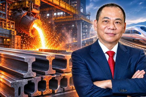 Bắt tay đối tác Italy, tỷ phú Phạm Nhật Vượng sắp sản xuất thép ray quy mô lớn