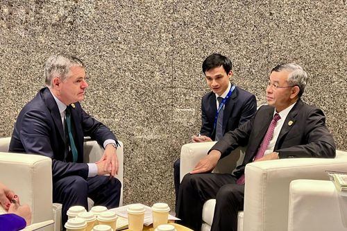 Bộ trưởng Tài chính Ngô Văn Tuấn làm việc với CEO Ngân hàng Thế giới