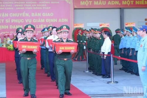 Quân khu 9 vận chuyển, bàn giao mẫu hài cốt liệt sĩ phục vụ giám định ADN