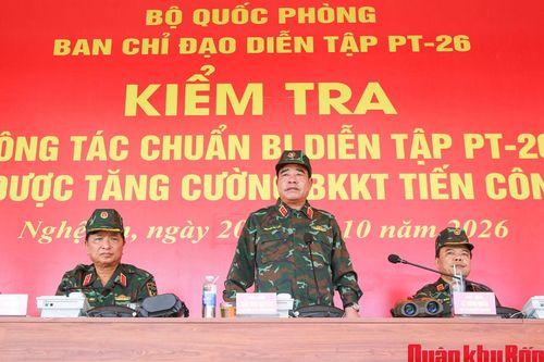Kiểm tra công tác chuẩn bị diễn tập tại Quân khu 4