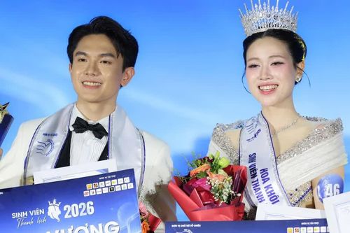 Nữ sinh Học viện Phụ nữ Việt Nam đăng quang Hoa khôi Sinh viên Thanh lịch 2026