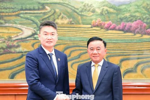 Thường trực Ban Bí thư Trần Cẩm Tú tiếp đoàn đại biểu T.Ư Đoàn TNNDCM Lào