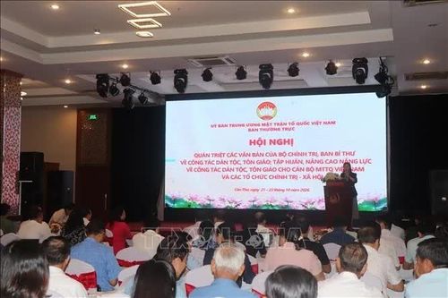 Nâng cao năng lực cho cán bộ Mặt trận và tổ chức chính trị - xã hội