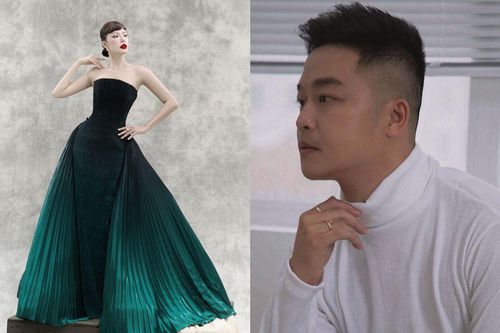 Minh Tú lộng lẫy trong thiết kế thuộc BST sắp ra mắt của NTK Hà Thanh Huy