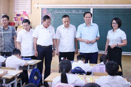 HĐND thành phố Bắc Ninh khảo sát công tác giáo dục tại phường Hiệp Hòa