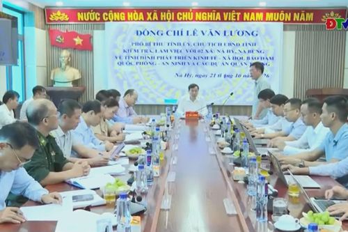 Chủ tịch UBND tỉnh Lê Văn Lương làm việc tại xã Nà Bủng và Nà Hỳ