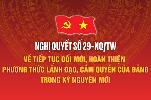 Nghị quyết số 29-NQ/TW về tiếp tục đổi mới, hoàn thiện phương thức lãnh đạo, cầm quyền của Đảng trong kỷ nguyên mới