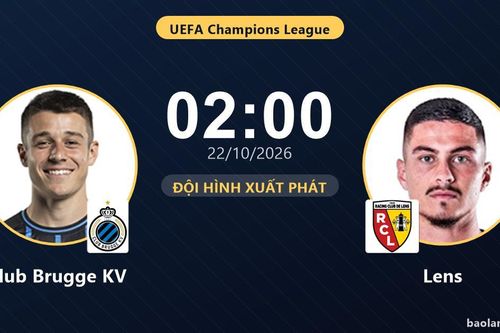TRỰC TIẾPTrực tiếp Club Brugge KV vs Lens: Trận đấu đang diễn ra