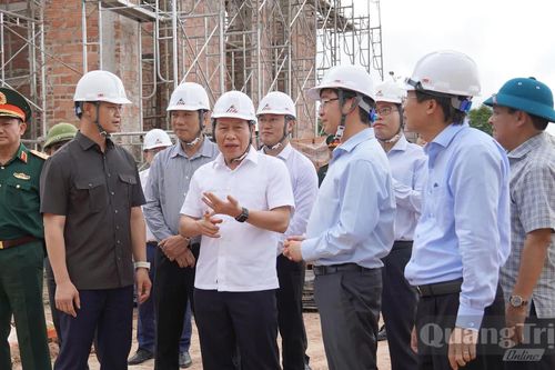 Đồng chí Lê Tiến Châu, Phó Thủ tướng Chính phủ kiểm tra các dự án tại Quảng Trị