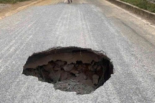 Thái Nguyên lên phương án xử lý hố sụt lún mới trên quốc lộ 3B, cách vị trí cũ 10m