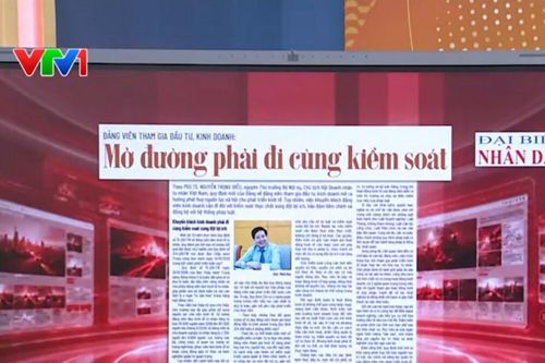 Điểm báo VTV1: Mở đường phải đi cùng kiểm soát