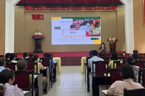 Tập huấn thu gom, xử lý chất thải chăn nuôi cho 65 hộ dân xã Hòa An
