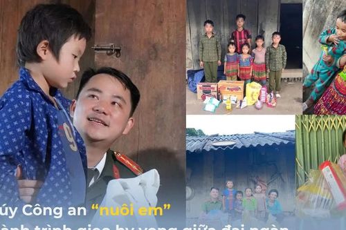 Đại úy Công an 'nuôi em' và hành trình gieo hy vọng giữa đại ngàn