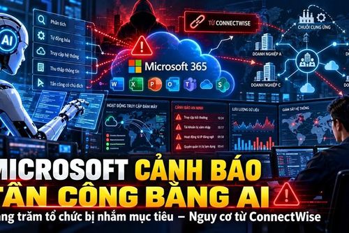 Tin tặc dùng AI tấn công Microsoft 365, có nơi bị chiếm quyền chỉ sau 3 giờ
