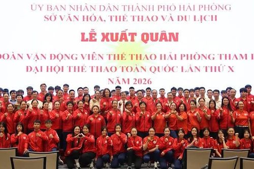 Hải Phòng hướng tới top 5 đoàn dẫn đầu Đại hội thể thao toàn quốc 2026