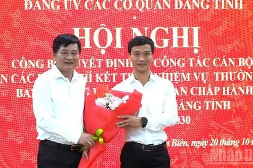 Phó Bí thư Tỉnh ủy Điện Biên Nguyễn Văn Thắng nhận thêm nhiệm vụ Bí thư Đảng ủy các cơ quan Đảng tỉnh