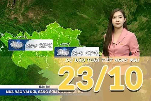 [Video] Dự báo thời tiết đêm nay và ngày mai 23/10/2026: Mưa dông thu hẹp tại Trung Bộ và Nam Bộ, Bắc Bộ tăng nhiệt