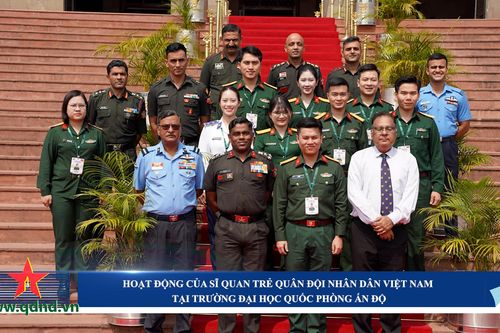 Hoạt động của sĩ quan trẻ Quân đội nhân dân Việt Nam tại Trường Đại học Quốc phòng Ấn Độ
