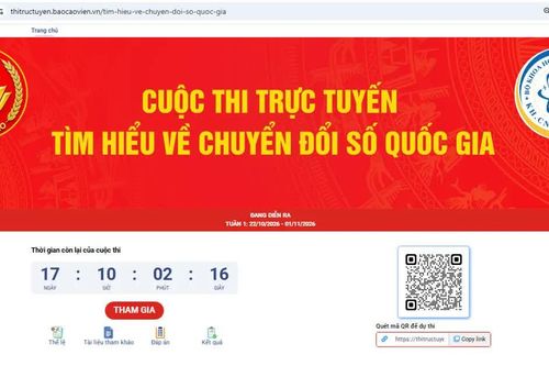 Phát động cuộc thi trực tuyến tìm hiểu về chuyển đổi số quốc gia