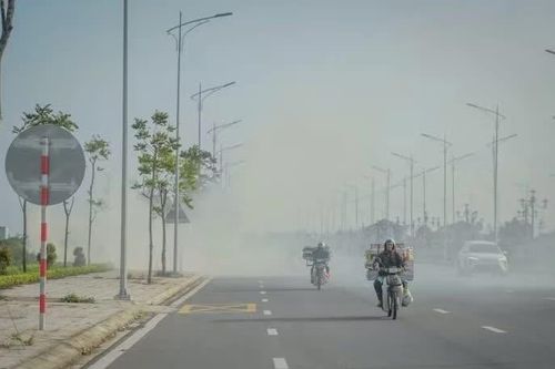 Khói đốt rơm rạ bao phủ đường Nam Định - Lạc Quần