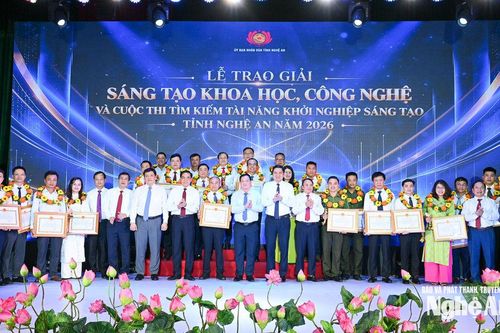 Nghệ An tôn vinh 33 công trình sáng tạo khoa học, công nghệ và khởi nghiệp xuất sắc năm 2026