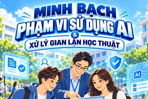 [Infographic] - Minh bạch phạm vi sử dụng AI và xử lý gian lận học thuật