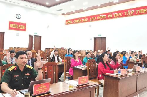 HĐND phường Pleiku thông qua 4 nghị quyết tại kỳ họp chuyên đề