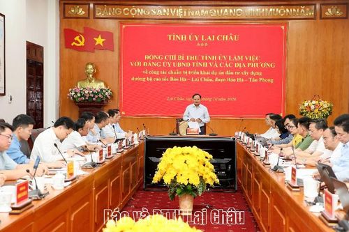 Đẩy nhanh tiến độ chuẩn bị đầu tư, sớm triển khai thực hiện dự án xây dựng đường bộ cao tốc Bảo Hà - Lai Châu