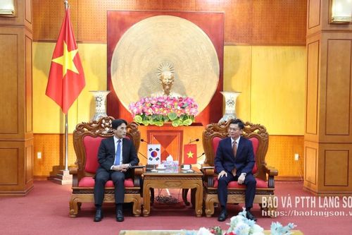 Lãnh đạo UBND tỉnh tiếp và làm việc với Đoàn công tác Công sứ Đại sứ quán Hàn Quốc tại Việt Nam