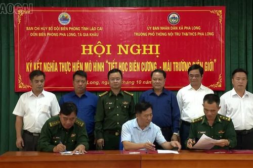 Triển khai mô hình “Tiết học biên cương - Mái trường biên giới” tại Pha Long