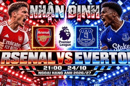 Nhận định bóng đá Arsenal vs Everton: Saka hướng đến chiến thắng thứ tư liên tiếp