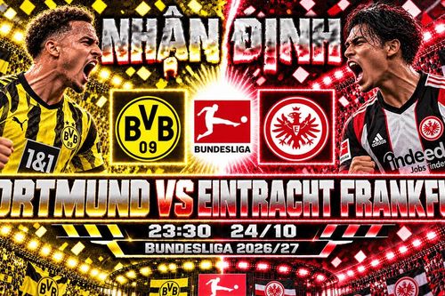 Nhận định bóng đá Dortmund vs Eintracht Frankfurt: Guirassy tìm lại duyên ghi bàn tại Signal Iduna Park