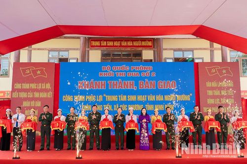 Khánh thành, bàn giao Trung tâm sinh hoạt văn hóa người Mường