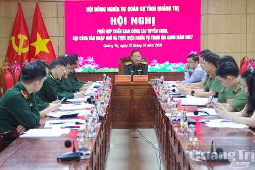 Hội đồng Nghĩa vụ quân sự tỉnh triển khai công tác tuyển quân năm 2027