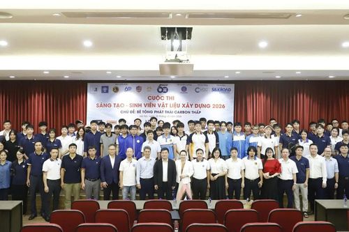 Phát động cuộc thi sáng tạo bê tông carbon thấp, thu hút 52 đội sinh viên