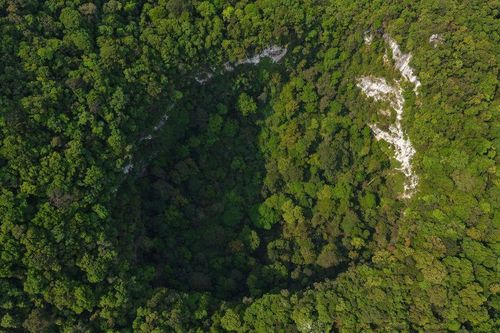 Quảng Trị: Phát hiện hố sụt khổng lồ sâu 120m bên trong Vườn Quốc gia Phong Nha-Kẻ Bàng