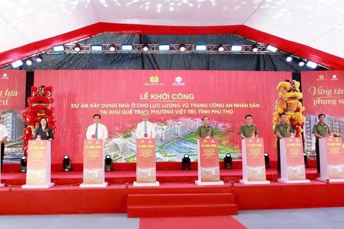 Khởi công dự án nhà ở xã hội cho lực lượng Công an nhân dân tại Phú Thọ
