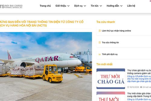 Dịch vụ Hàng hóa Nội Bài (NCT): Doanh thu tăng, lợi nhuận quý III đi xuống