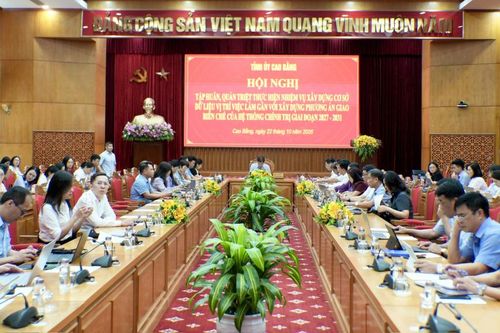 Tập huấn, quán triệt xây dựng cơ sở dữ liệu vị trí việc làm