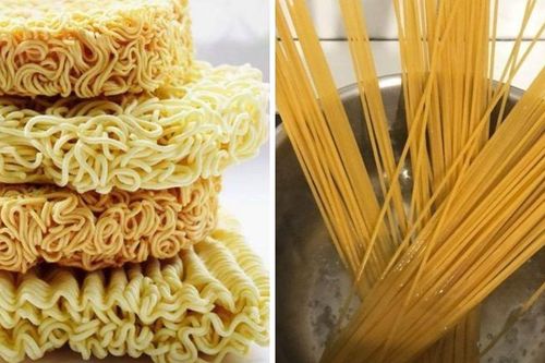 Tại sao sợi mì Ý dài thẳng, sợi mì tôm lại có hình lượn sóng?