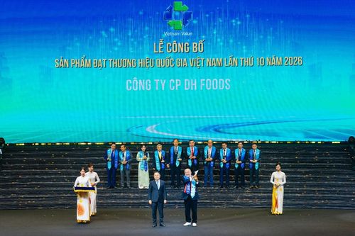 Dh Foods được công nhận Thương hiệu Quốc gia 2026