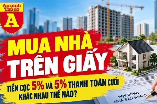 Mua nhà trên giấy: Phân biệt tiền cọc 5% và khoản thanh toán cuối 5%